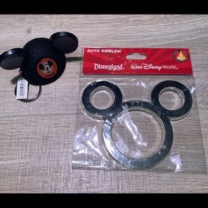 Mickey Mouse Hat Keychain & Auto Emblem